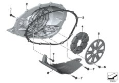 シリンダー ブロック カバー RH