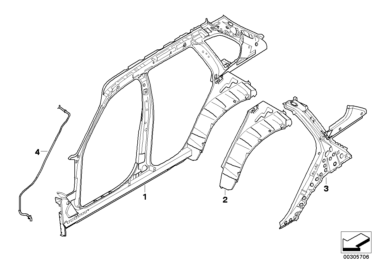 Pezzi singoli per ossatura laterale