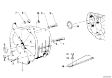 Gearbox housing/mounting parts/gaskets