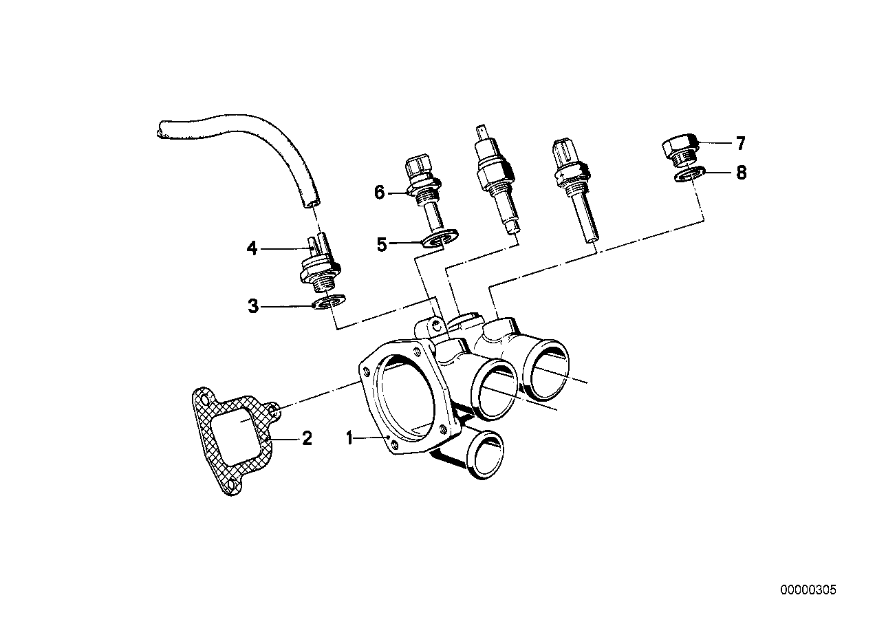 冷却系统节温器/冷却液软管