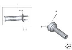 Handlebar grips unheated