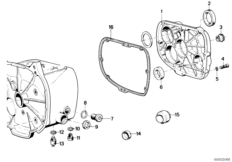 Gearbox cover,gasket and various bolts