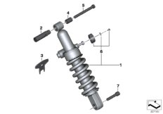 Jambe de suspension arrière