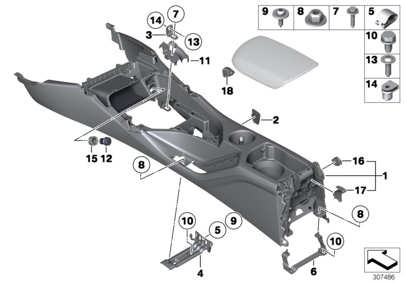 Centre console