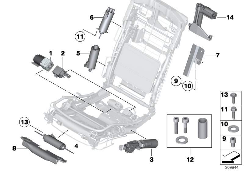 Sedile post. elettr. e motori elettr. II