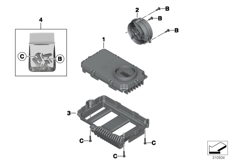 Steuergerät LED-Scheinwerfer / Lüfter