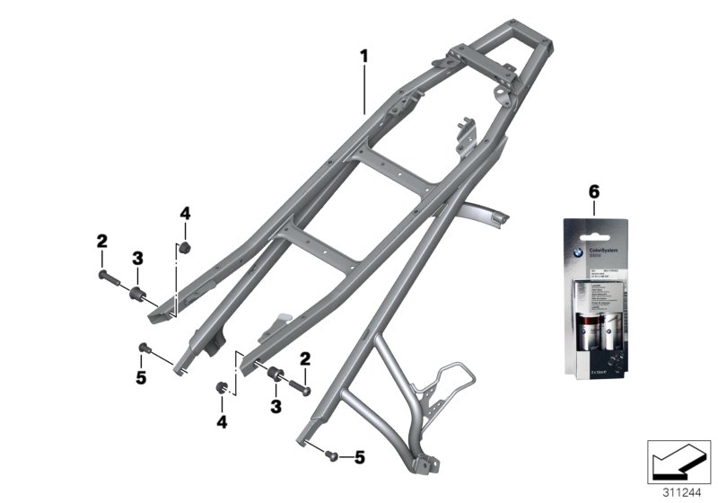 Quadro traseiro