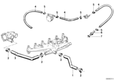 冷却系ホース ガイド