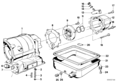 ZF 3hp22 piezas d. caja/carter de aceite