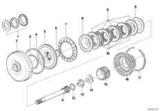 ZF 3HP22 Συμπλέκτης κίνησης A