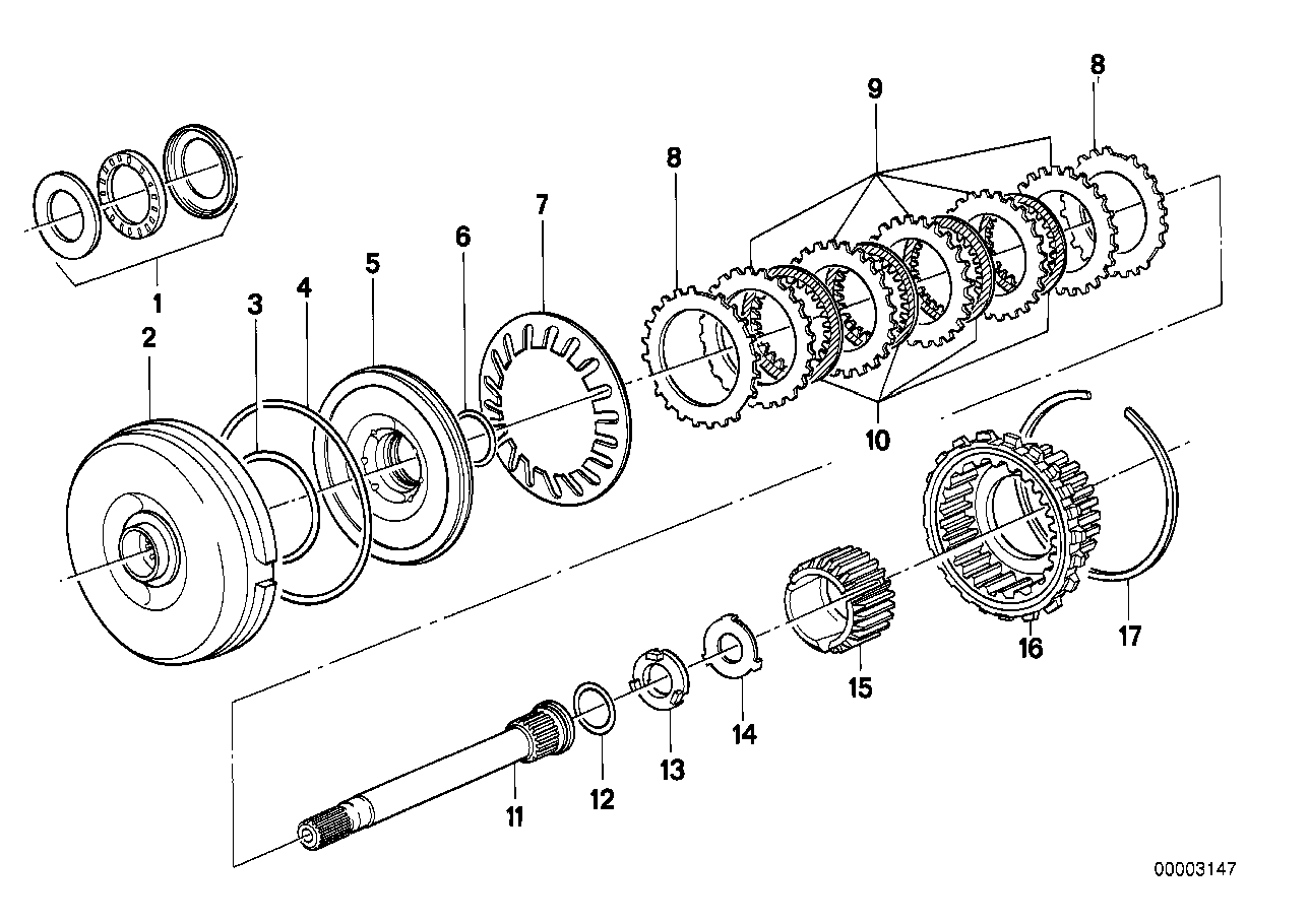 ZF 3HP22 Συμπλέκτης κίνησης A