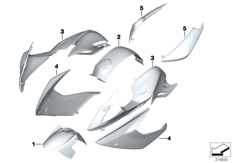 Boyalı parçalar M764, Titan-Silber met.