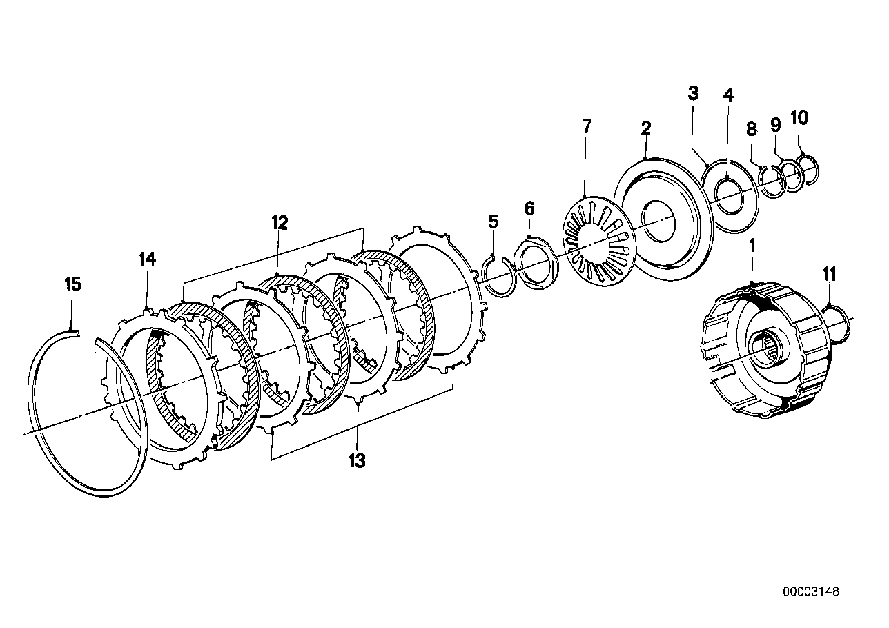 ZF 3HP22 Συμπλέκτης κίνησης B