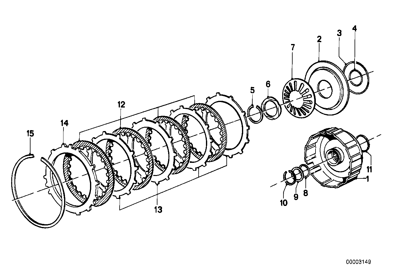 ZF 3hp22 frizione di trasmissione B