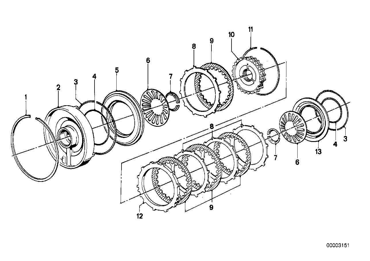 ZF 3hp22 embragues freno C/C'