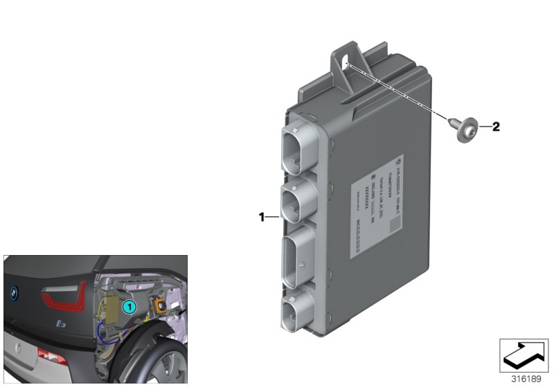 Control unit, charging interf.module LIM