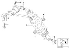 Jambe de suspension AR hydraulique