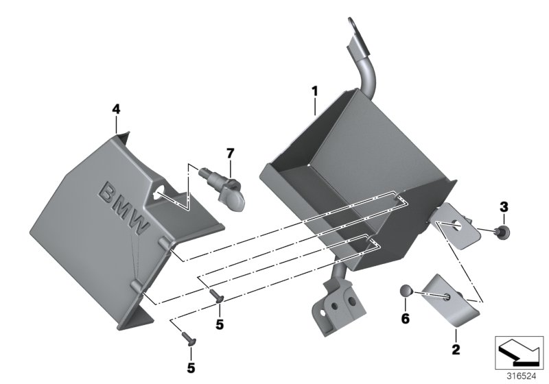 Support / Cache batterie additionnelle