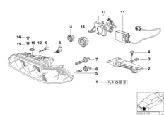 Pièces détachées projecteur xénon