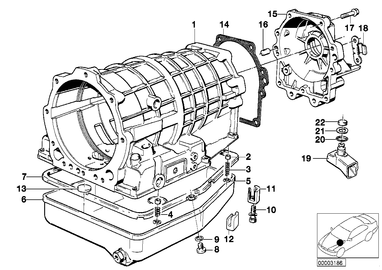 ZF 4HP22/24 壳体部件/油底壳