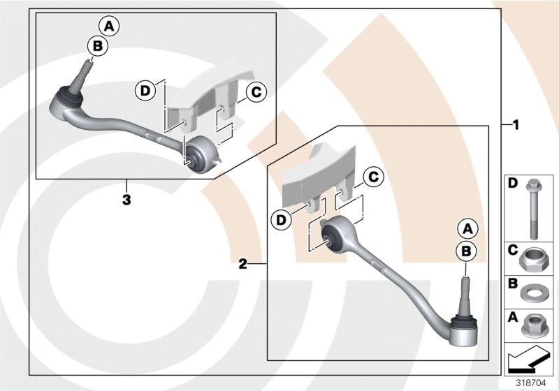 Service Kit dwarsdraagarm / Value Line