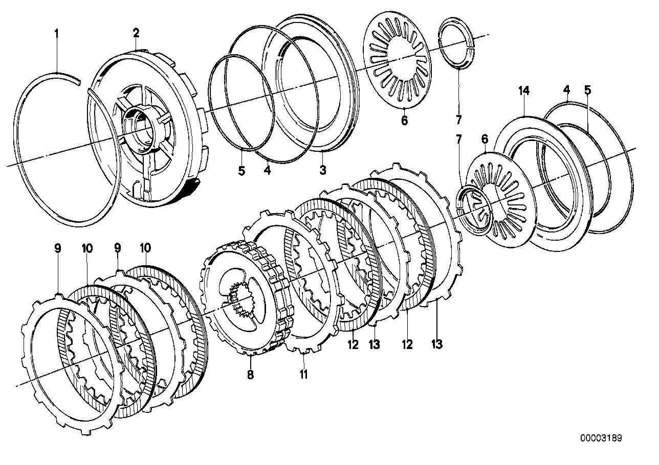 ZF 4HP22/24 Bremskupplung C/C'