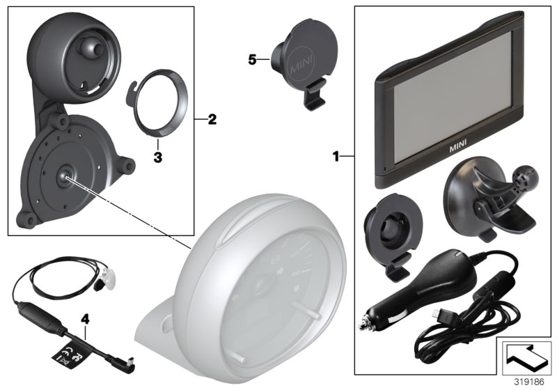 Retrofit kit,MINI Navigation Portable XL