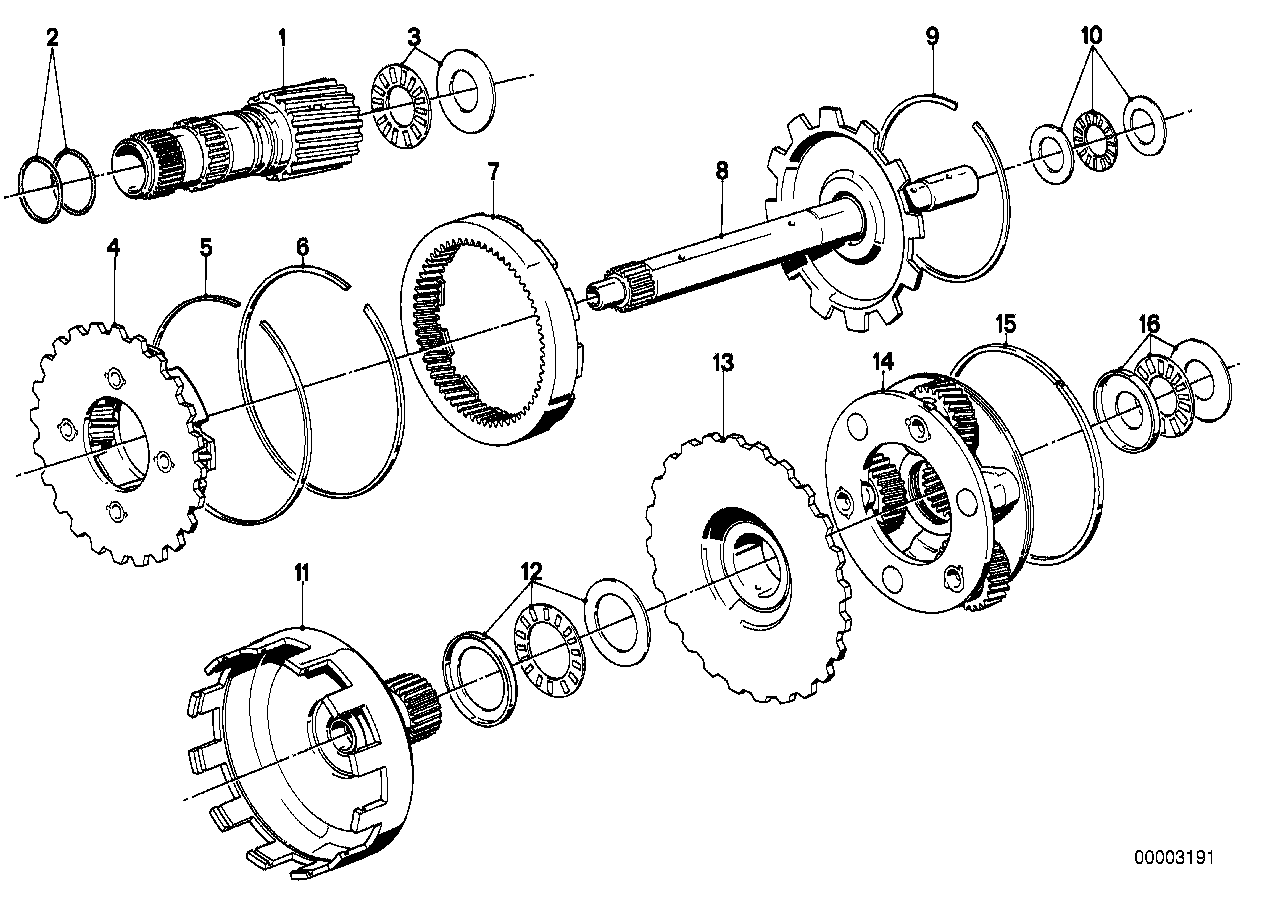 ZF 4HP22/24 Σετ πλανητών