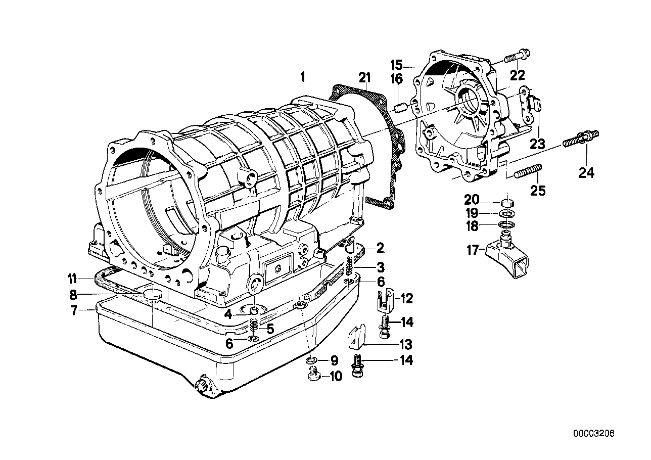 ZF 4HP22/24 Gehäuseteile/Ölwanne