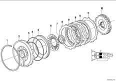 ZF 4hp22/24 embrayage de frein C'