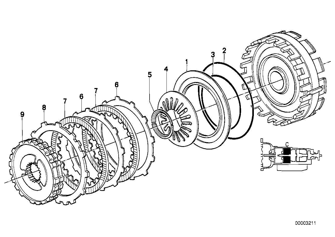 ZF 4HP22/24 Bremskupplung C