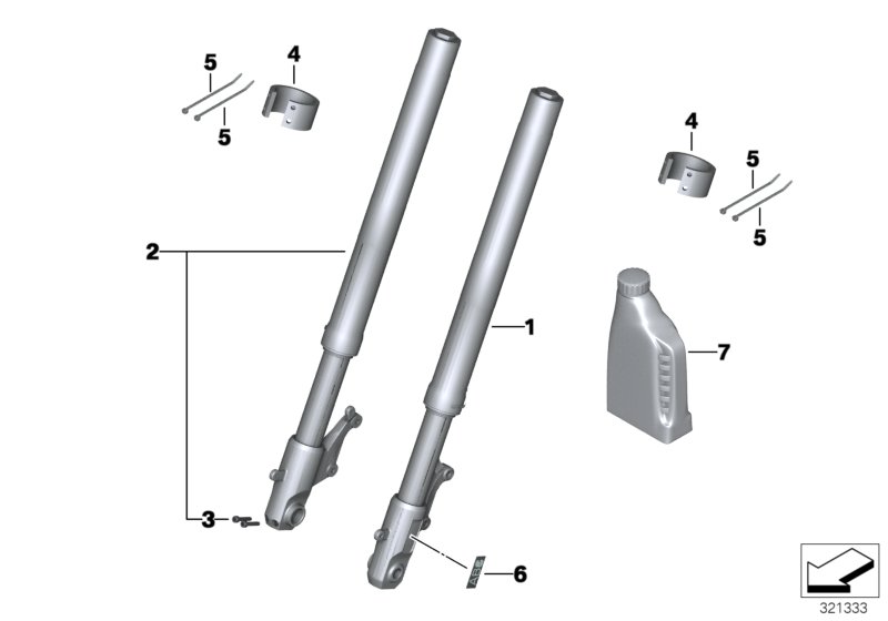 Forcella telescopica