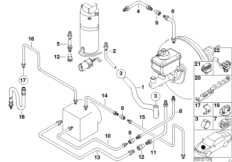 Bromsledningar fram ASC/DSC