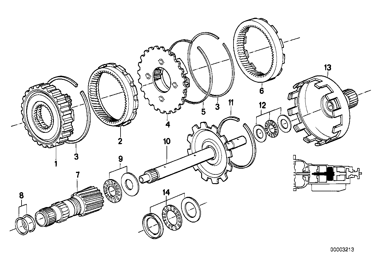 ZF 4HP22/24 Zesp. kół przekł. planet.