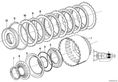 ZF 4hp22/24 drive clutch E