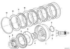 ZF 4hp22/24 brake clutch f