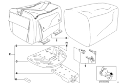 Softcase com grade porta-bagagem grande