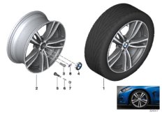 Roue all. BMW M rayons doubl. 442 - 19''