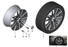 BMW LM-fälg turbin-styling 402 - 19''