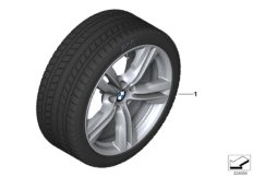 Winter wheel&tyre, double spoke 467M