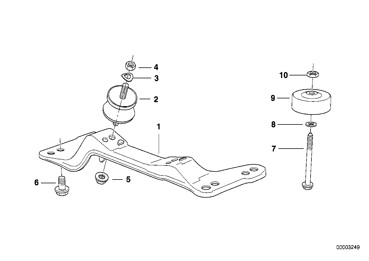 Крепление КПП