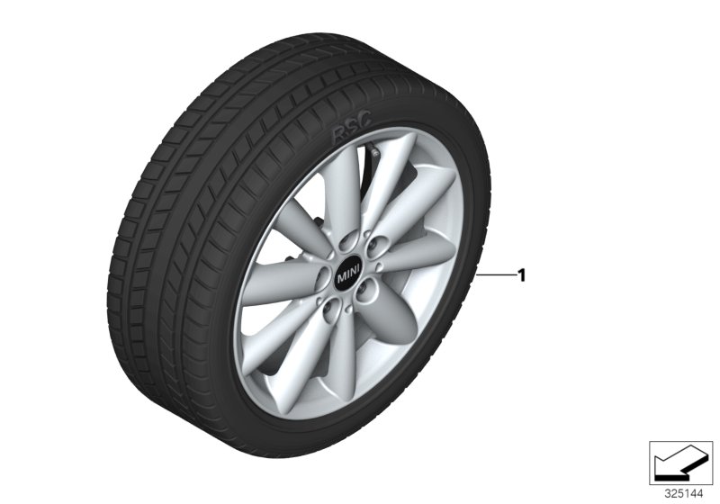 Koło kompletne zimowe Radial Spoke 508