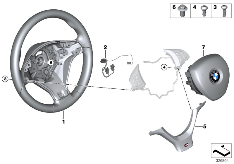 M Sports steer.-wheel, airbag, leather