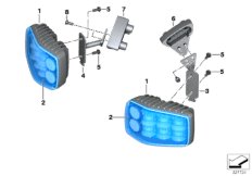 LED Blitzkennleuchte blau