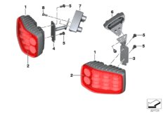 LED Blitzkennleuchte rot