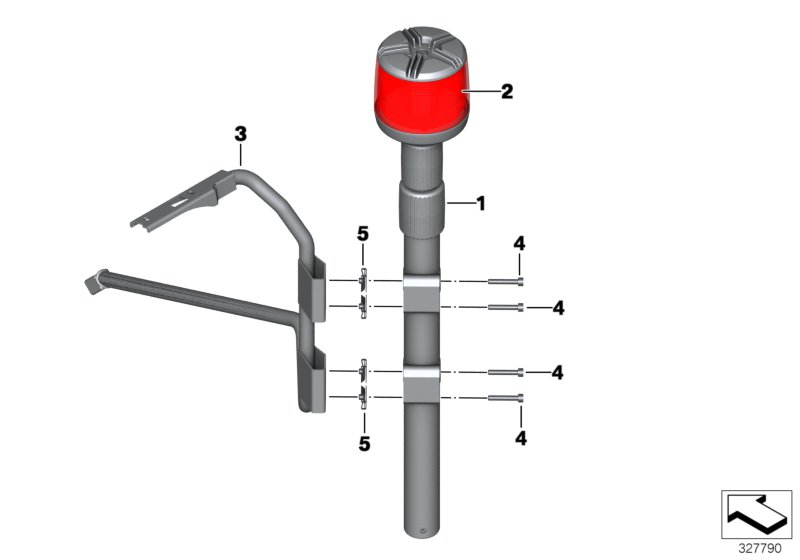 LED Rundumblitzkennleuchte rot