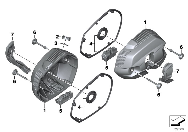 Zylinderkopfhaube/Anbauteile