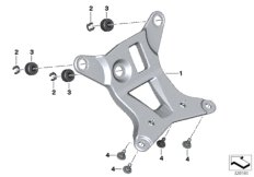 Bracket f instrument cluster