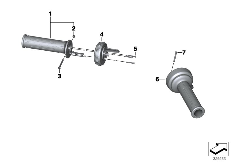 Puños manillar cal./Multi-Controller