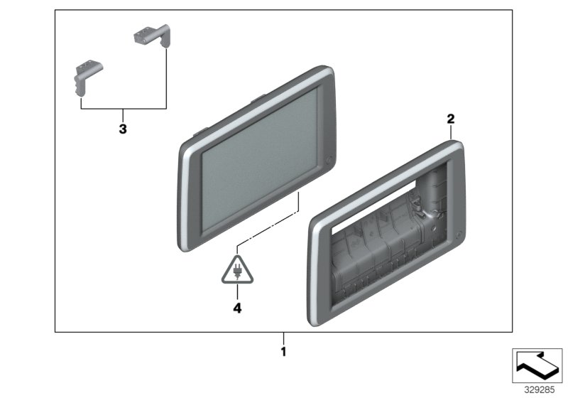 Monitor traseiro